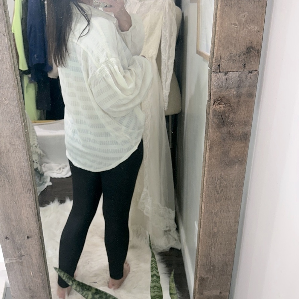Women's White Button Down Shirt - Picture 6 of 9